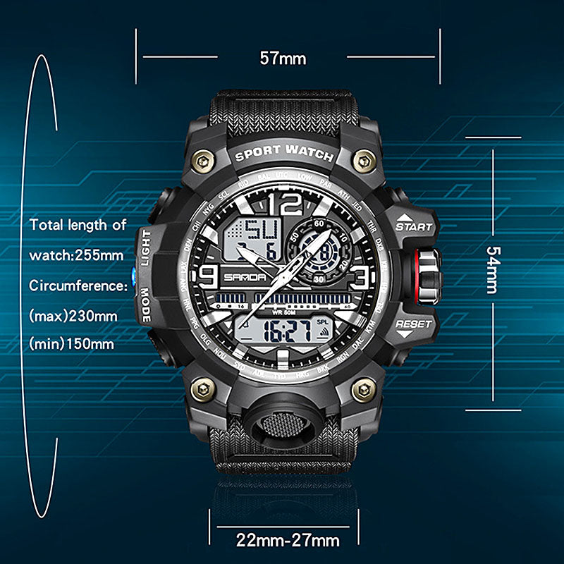Montre Sport Homme ✅ Étanche 50m & Lumineuse | Robuste & Chic ⌚ 56% de réduction 🔥