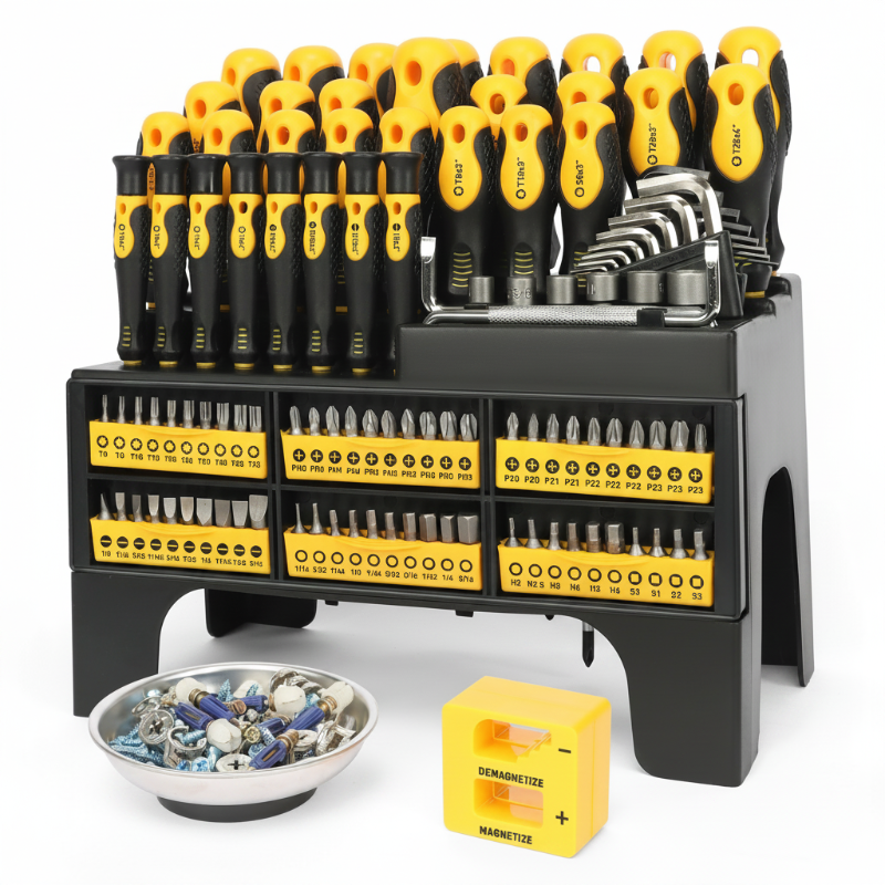 Kit 118 Tournevis Magnétiques ✅ Acier CR-V | Complet & Ergonomique 🛠️ -54% 🔥