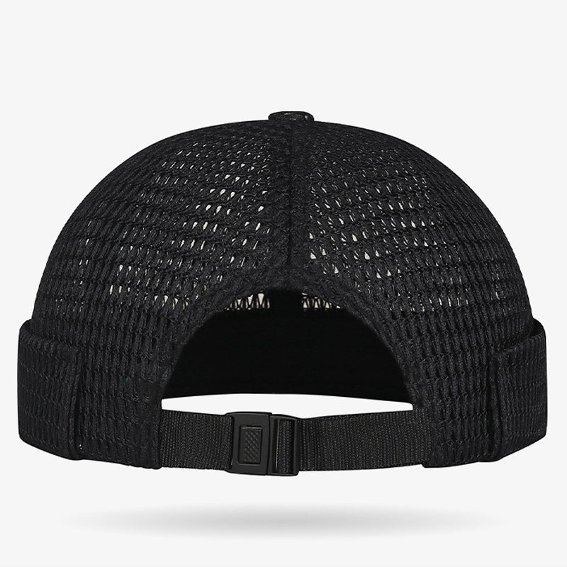 🌞Casquette légère en maille respirante sans visièreCasquette Docker en Maille ✅ Style Rétro & Ultra Légère 🧢 50 % de réduction 🔥