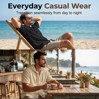👕Hoodie Homme Été ✅ Lin Respirant | Style Décontracté & Chic 🏖️ -51% 🔥
