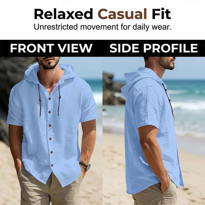 👕Hoodie Homme Été ✅ Lin Respirant | Style Décontracté & Chic 🏖️ -51% 🔥