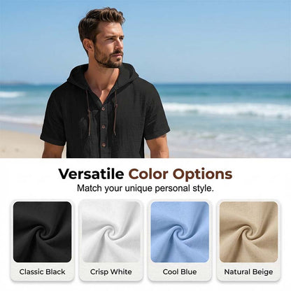 👕Hoodie Homme Été ✅ Lin Respirant | Style Décontracté & Chic 🏖️ -51% 🔥