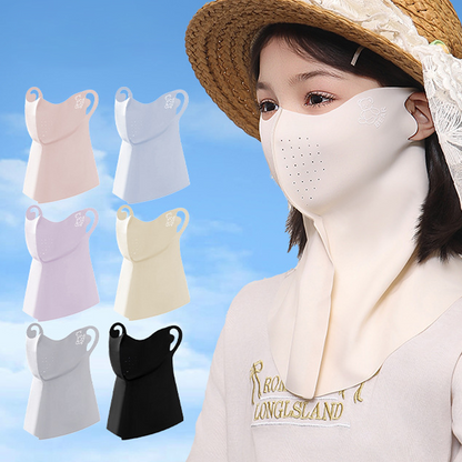 🌞Masque solaire intégral respirant et rafraîchissant avec protection pour la nuque ✅ Protection Visage & Cou | Protection contre le soleil 🧊 -53% 🔥