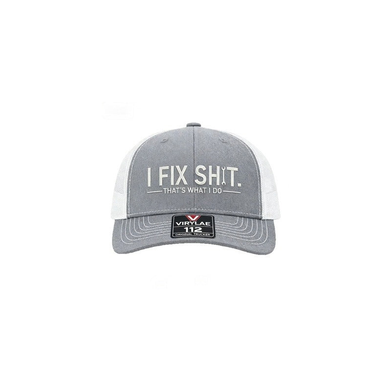 Casquette de camionneur brodée « I Fix Shit » 🛠️ | Humour & Style 🧢 -50% 🔥
