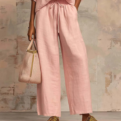🌼Ensemble 2 Pièces Décontracté ✅ Fermeture Zippée & Pantalon Large | Confort et Élégance 🍂 50 % de réduction aujourd'hui + livraison gratuite 🔥