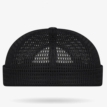 🌞Casquette légère en maille respirante sans visièreCasquette Docker en Maille ✅ Style Rétro & Ultra Légère 🧢 50 % de réduction 🔥