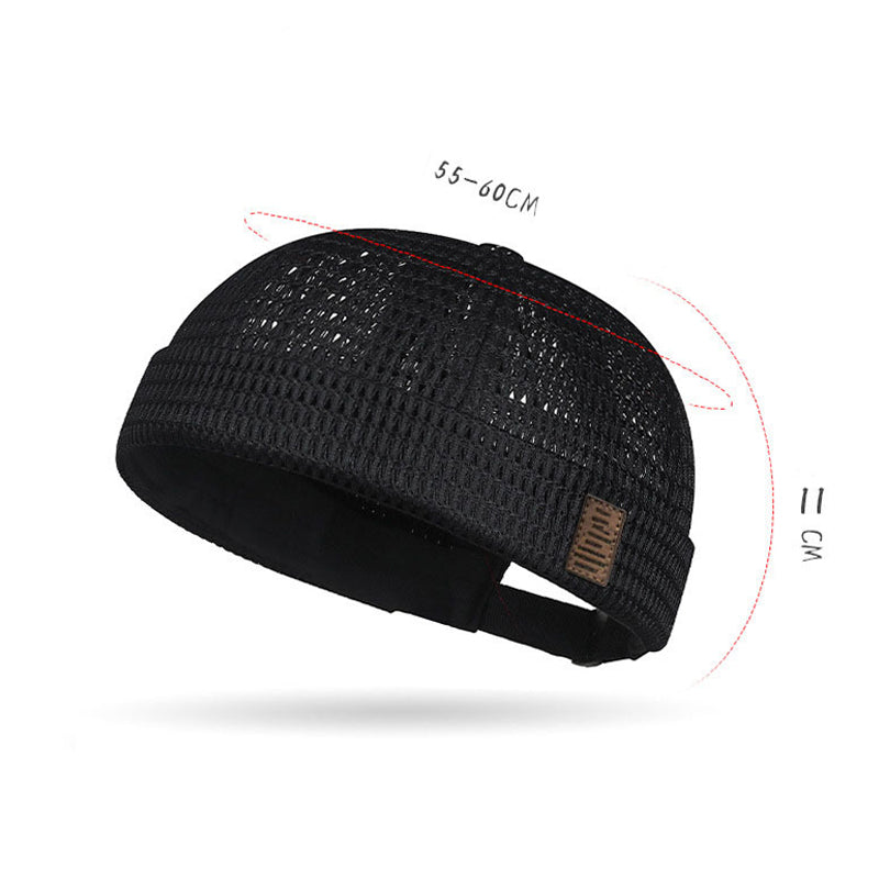 🌞Casquette légère en maille respirante sans visièreCasquette Docker en Maille ✅ Style Rétro & Ultra Légère 🧢 50 % de réduction 🔥