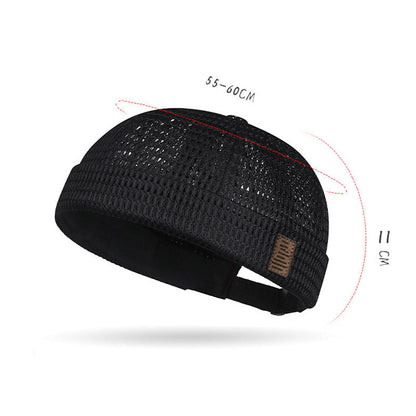 🌞Casquette légère en maille respirante sans visièreCasquette Docker en Maille ✅ Style Rétro & Ultra Légère 🧢 50 % de réduction 🔥