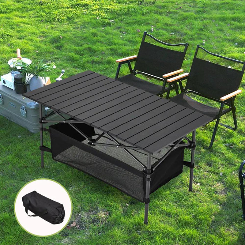 🔥Table de Camping Pliante 🪑| Acier Carbone Ultra-Légère & Robuste & Voyagez en toute simplicité（🔥Deux chaises pliantes d'une valeur de 50 € offertes）🏕️