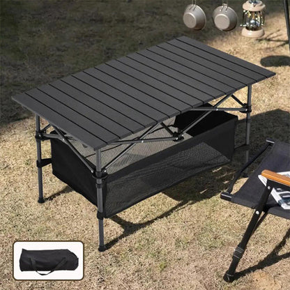 🔥Table de Camping Pliante 🪑| Acier Carbone Ultra-Légère & Robuste & Voyagez en toute simplicité（🔥Deux chaises pliantes d'une valeur de 50 € offertes）🏕️