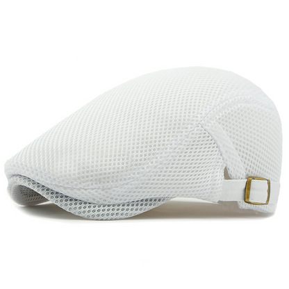 🧢 63 % DE RÉDUCTION EN CE MOMENT ! 🌿 Casquette plate respirante avec sangle réglable – Tissu en maille, style Ivy classique et bande anti-transpiration intégrée – Confort tout au long de la journée ✨