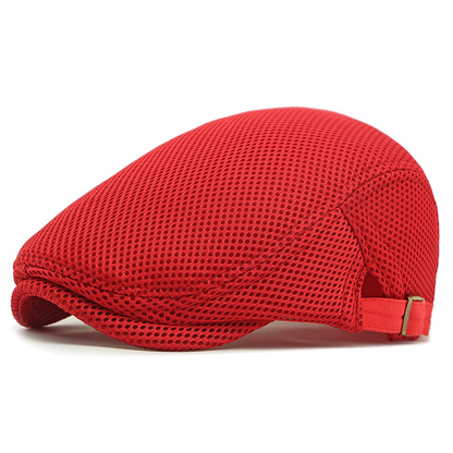 🧢 63 % DE RÉDUCTION EN CE MOMENT ! 🌿 Casquette plate respirante avec sangle réglable – Tissu en maille, style Ivy classique et bande anti-transpiration intégrée – Confort tout au long de la journée ✨