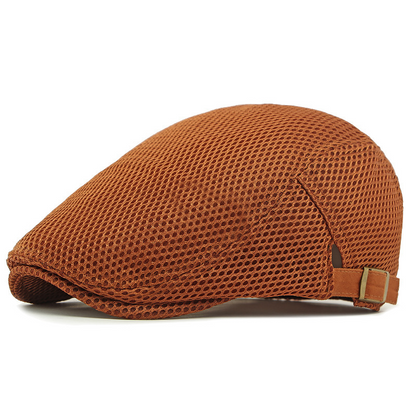 🧢 63 % DE RÉDUCTION EN CE MOMENT ! 🌿 Casquette plate respirante avec sangle réglable – Tissu en maille, style Ivy classique et bande anti-transpiration intégrée – Confort tout au long de la journée ✨