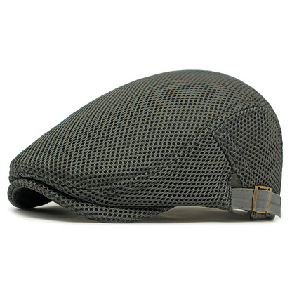 🧢 63 % DE RÉDUCTION EN CE MOMENT ! 🌿 Casquette plate respirante avec sangle réglable – Tissu en maille, style Ivy classique et bande anti-transpiration intégrée – Confort tout au long de la journée ✨