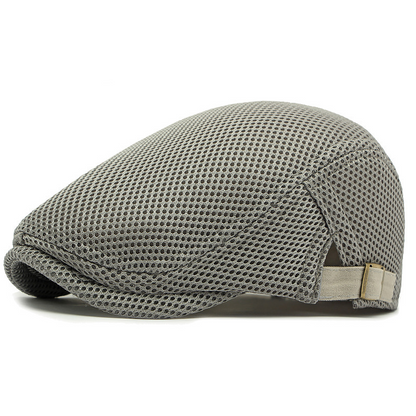 🧢 63 % DE RÉDUCTION EN CE MOMENT ! 🌿 Casquette plate respirante avec sangle réglable – Tissu en maille, style Ivy classique et bande anti-transpiration intégrée – Confort tout au long de la journée ✨