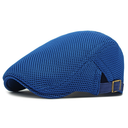 🧢 63 % DE RÉDUCTION EN CE MOMENT ! 🌿 Casquette plate respirante avec sangle réglable – Tissu en maille, style Ivy classique et bande anti-transpiration intégrée – Confort tout au long de la journée ✨