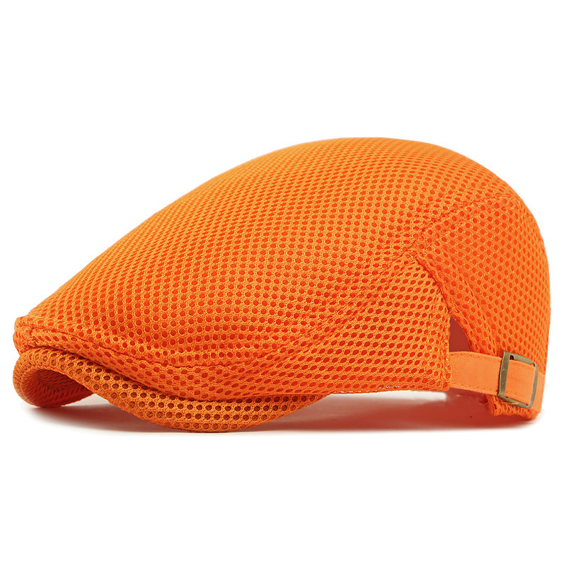 🧢 63 % DE RÉDUCTION EN CE MOMENT ! 🌿 Casquette plate respirante avec sangle réglable – Tissu en maille, style Ivy classique et bande anti-transpiration intégrée – Confort tout au long de la journée ✨