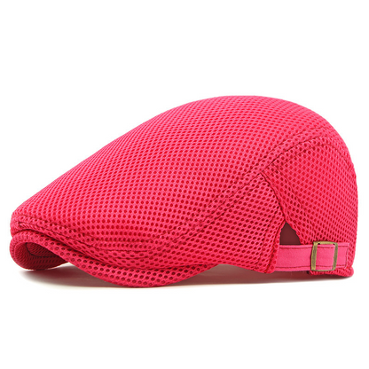 🧢 63 % DE RÉDUCTION EN CE MOMENT ! 🌿 Casquette plate respirante avec sangle réglable – Tissu en maille, style Ivy classique et bande anti-transpiration intégrée – Confort tout au long de la journée ✨