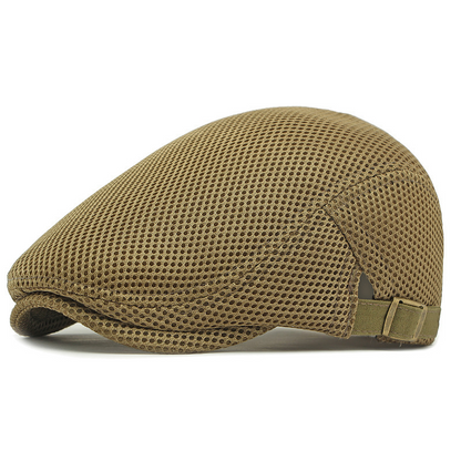 🧢 63 % DE RÉDUCTION EN CE MOMENT ! 🌿 Casquette plate respirante avec sangle réglable – Tissu en maille, style Ivy classique et bande anti-transpiration intégrée – Confort tout au long de la journée ✨