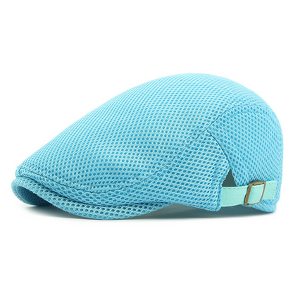 🧢 63 % DE RÉDUCTION EN CE MOMENT ! 🌿 Casquette plate respirante avec sangle réglable – Tissu en maille, style Ivy classique et bande anti-transpiration intégrée – Confort tout au long de la journée ✨