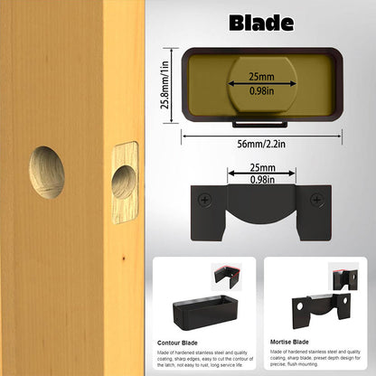 🚪Outil de Mortaise pour Loquet ✅ Guide Précis & ABS Robuste | Installation Facile 🛠️ -50% AUJOURD’HUI 🔥