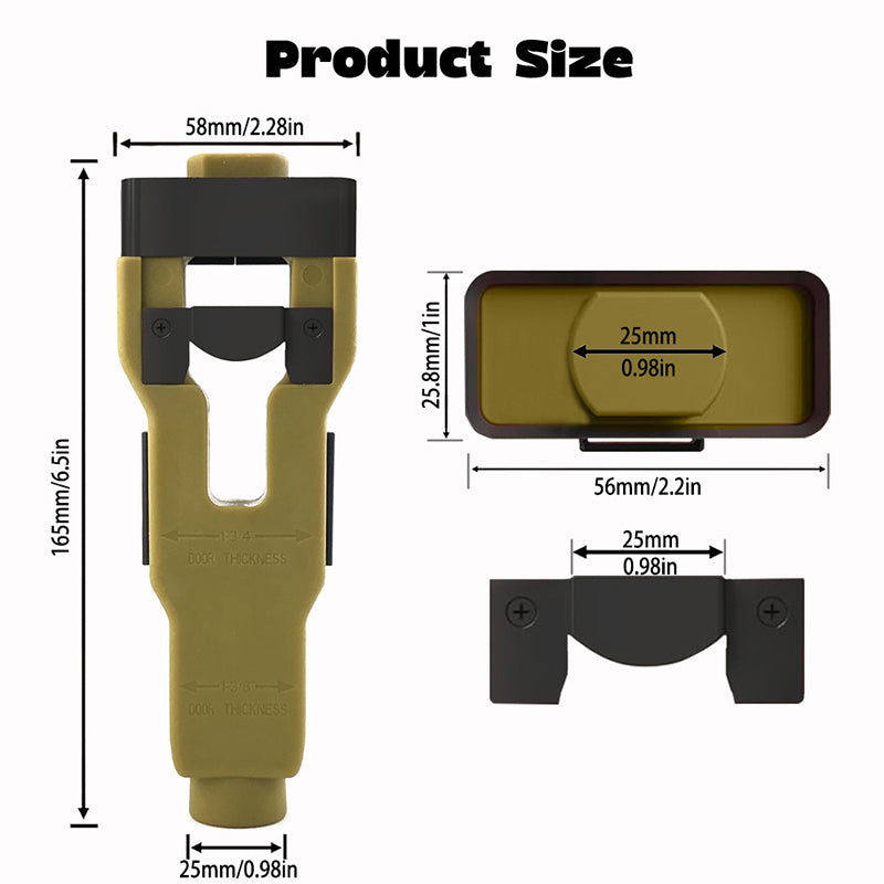 🚪Outil de Mortaise pour Loquet ✅ Guide Précis & ABS Robuste | Installation Facile 🛠️ -50% AUJOURD’HUI 🔥