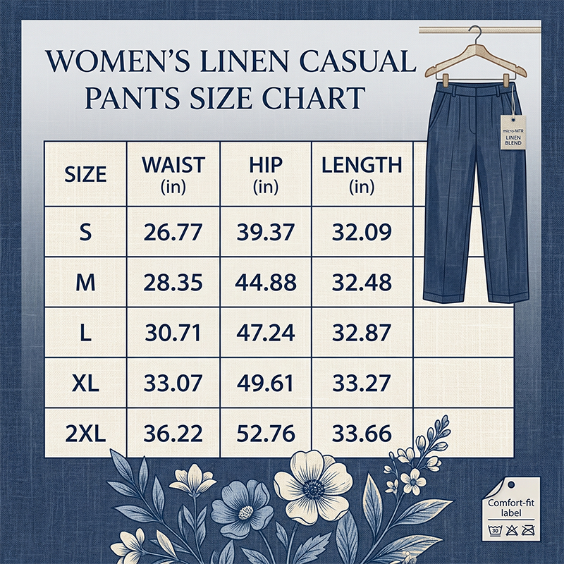 👖50 % de réduction🔥 Pantalon 7/8 en mélange coton et lin pour femme | Confort Naturel & Coupe Large ✨