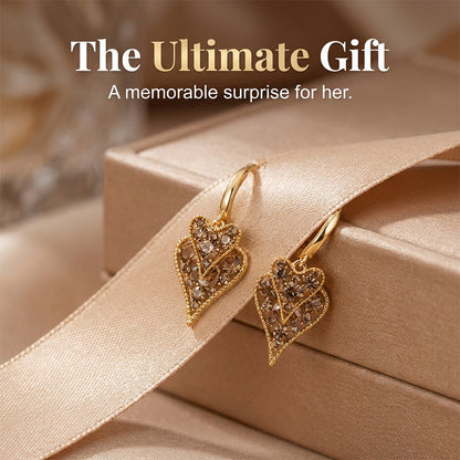 💗Boucles d’Oreilles Créoles Cœur ✅ Cristaux & Design Double Cœur | Élégantes et Légères 💎 -53% AUJOURD’HUI 🔥