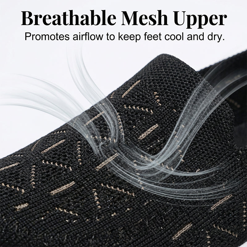 📢📢50 % DE RÉDUCTION !! ⏰Chaussures plates à enfiler en maille respirante pour femme