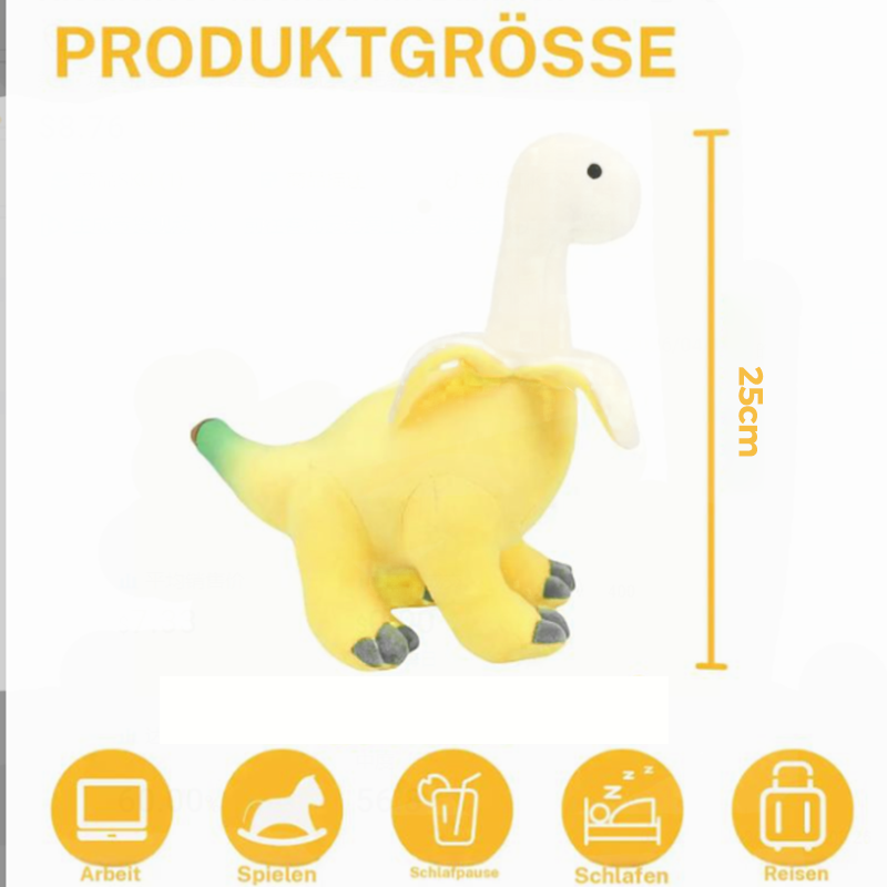 🍌62 % de réduction🦖 Peluche Dinosaure Banane | Douceur & Design Original ✨
