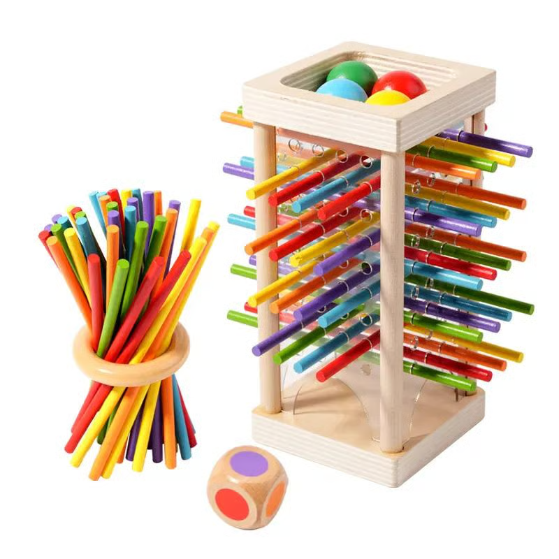 😄Jeu de Bâtonnets en Bois pour Enfants | Stratégie & Fun Éducatif ✨