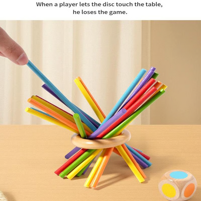 😄Jeu de Bâtonnets en Bois pour Enfants | Stratégie & Fun Éducatif ✨