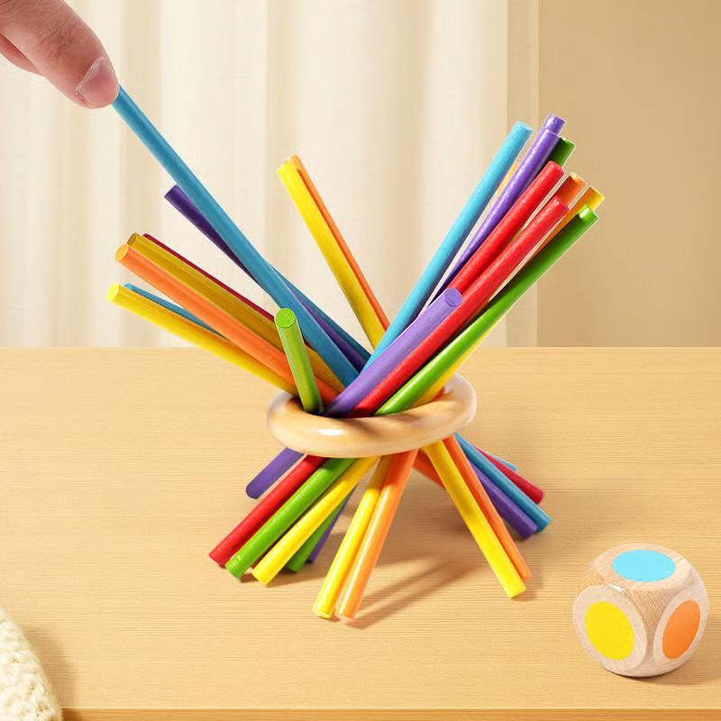 😄Jeu de Bâtonnets en Bois pour Enfants | Stratégie & Fun Éducatif ✨