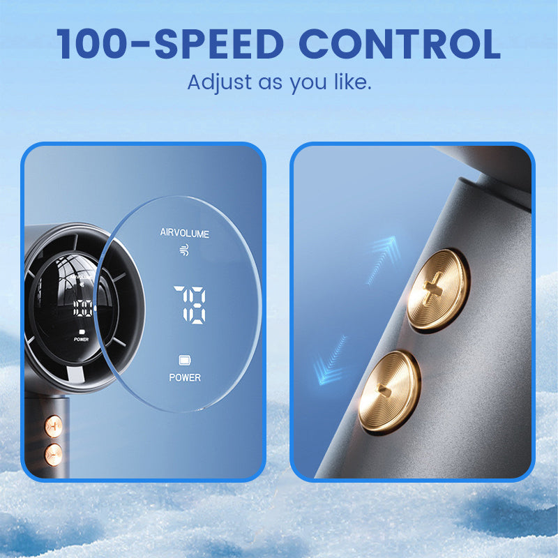 Mini Ventilateur Turbo ✅ 100 Vitesses & Écran LED | Compact et Silencieux 🌬️ -50% AUJOURD’HUI 🔥
