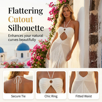 🌼Robe de plage sexy à franges et découpes pour femme🌸