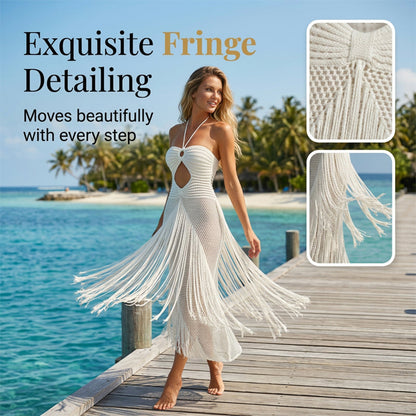 🌼Robe de plage sexy à franges et découpes pour femme🌸
