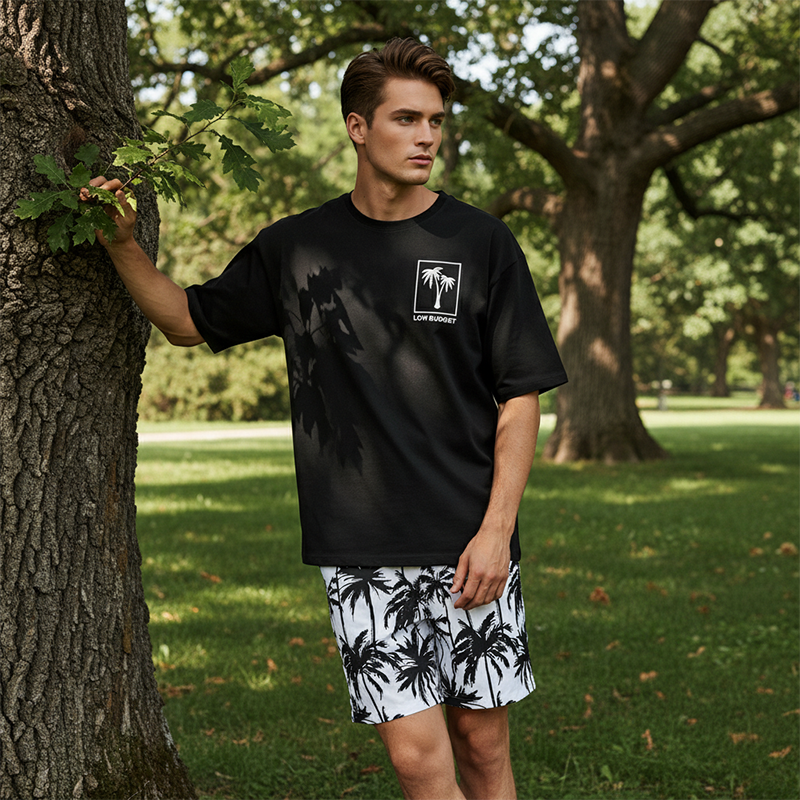 ✨Ensemble T-Shirt & Short Homme ✅ Imprimé Tropical & Coupe Décontractée | Léger et Stylé 🌴 -57% AUJOURD’HUI 🔥