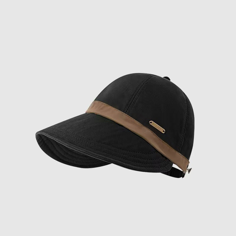 🔥-50% AUJOURD’HUI 🌞Casquette de Soleil à Large Bord ✅ Protection UV & Ouverture Queue de Cheval | Légère et Tendance 🧢