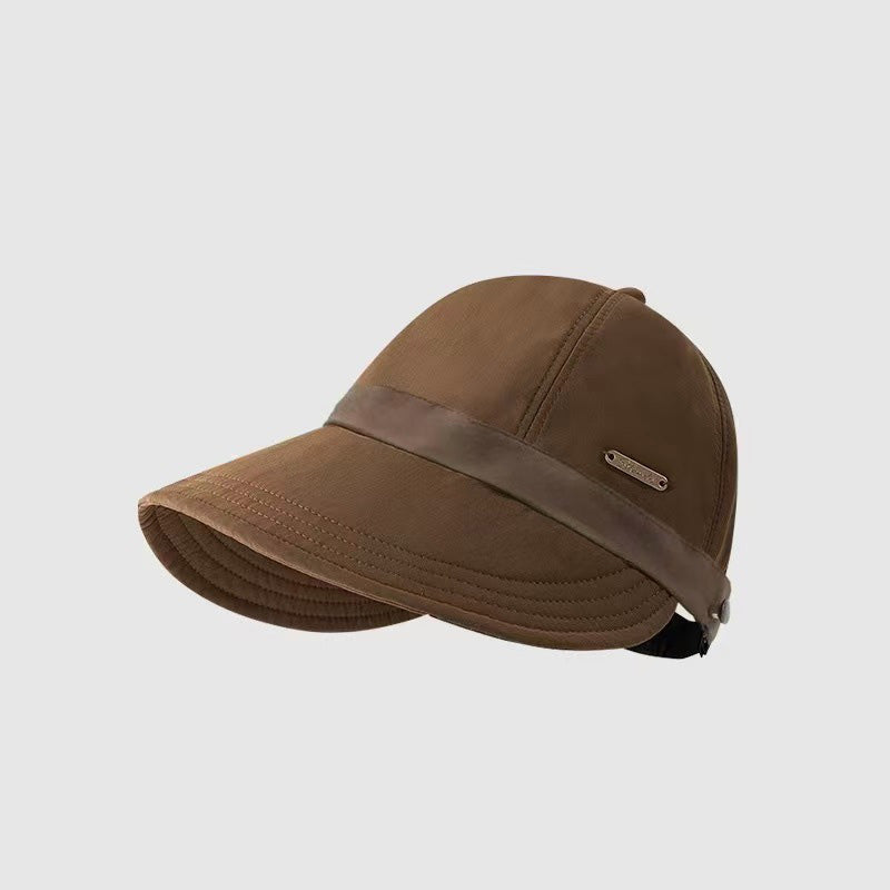 🔥-50% AUJOURD’HUI 🌞Casquette de Soleil à Large Bord ✅ Protection UV & Ouverture Queue de Cheval | Légère et Tendance 🧢