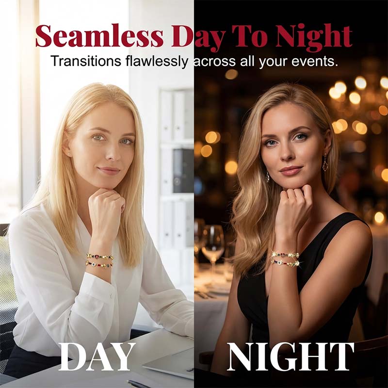 🌠Bracelet Charms Célestes ✅ Soleil, Lune & Cristaux | Élégant et Raffiné ✨ -50% AUJOURD’HUI 🔥