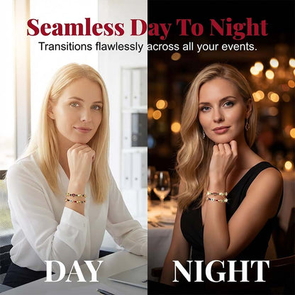 🌠Bracelet Charms Célestes ✅ Soleil, Lune & Cristaux | Élégant et Raffiné ✨ -50% AUJOURD’HUI 🔥