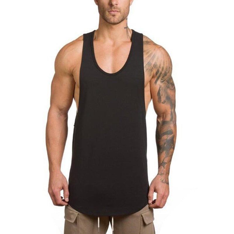 🎽 50% DE RÉDUCTION ! 💪 Débardeur de Sport pour Hommes – Armholes Profonds, Tissu Extensible, Col en V 🏃‍♂️