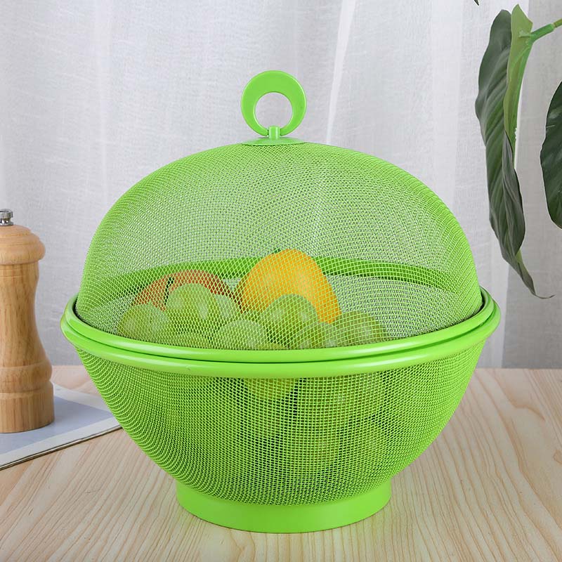 🍎 Corbeille à Fruits avec Couvercle ✅ Maille Aérée & Fonction Égouttoir | Pratique au Quotidien | Protection contre les moustiques🍇 -46% AUJOURD’HUI 🔥