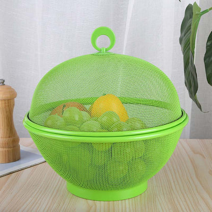 🍎 Corbeille à Fruits avec Couvercle ✅ Maille Aérée & Fonction Égouttoir | Pratique au Quotidien | Protection contre les moustiques🍇 -46% AUJOURD’HUI 🔥