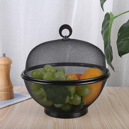 🍎 Corbeille à Fruits avec Couvercle ✅ Maille Aérée & Fonction Égouttoir | Pratique au Quotidien | Protection contre les moustiques🍇 -46% AUJOURD’HUI 🔥