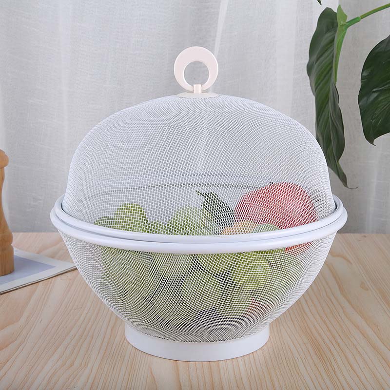🍎 Corbeille à Fruits avec Couvercle ✅ Maille Aérée & Fonction Égouttoir | Pratique au Quotidien | Protection contre les moustiques🍇 -46% AUJOURD’HUI 🔥
