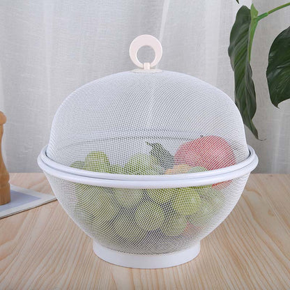 🍎 Corbeille à Fruits avec Couvercle ✅ Maille Aérée & Fonction Égouttoir | Pratique au Quotidien | Protection contre les moustiques🍇 -46% AUJOURD’HUI 🔥