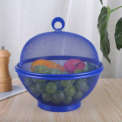 🍎 Corbeille à Fruits avec Couvercle ✅ Maille Aérée & Fonction Égouttoir | Pratique au Quotidien | Protection contre les moustiques🍇 -46% AUJOURD’HUI 🔥