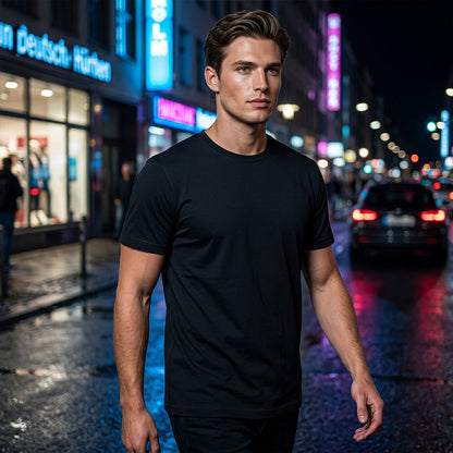 🍃 T-Shirt Homme Col Rond Classique ✅ Doux & Polyvalent | Style Intemporel 👕 -52% AUJOURD’HUI 🔥