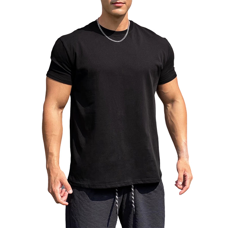 🍃 T-Shirt Homme Col Rond Classique ✅ Doux & Polyvalent | Style Intemporel 👕 -52% AUJOURD’HUI 🔥